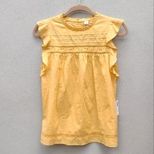 Old Navy Yellow Sleeveless Cotton Summer top in Extra Small XS